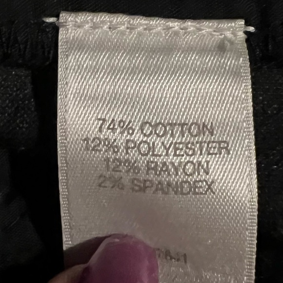 J. Jill black velour pants size 14 - Picture 6 of 7